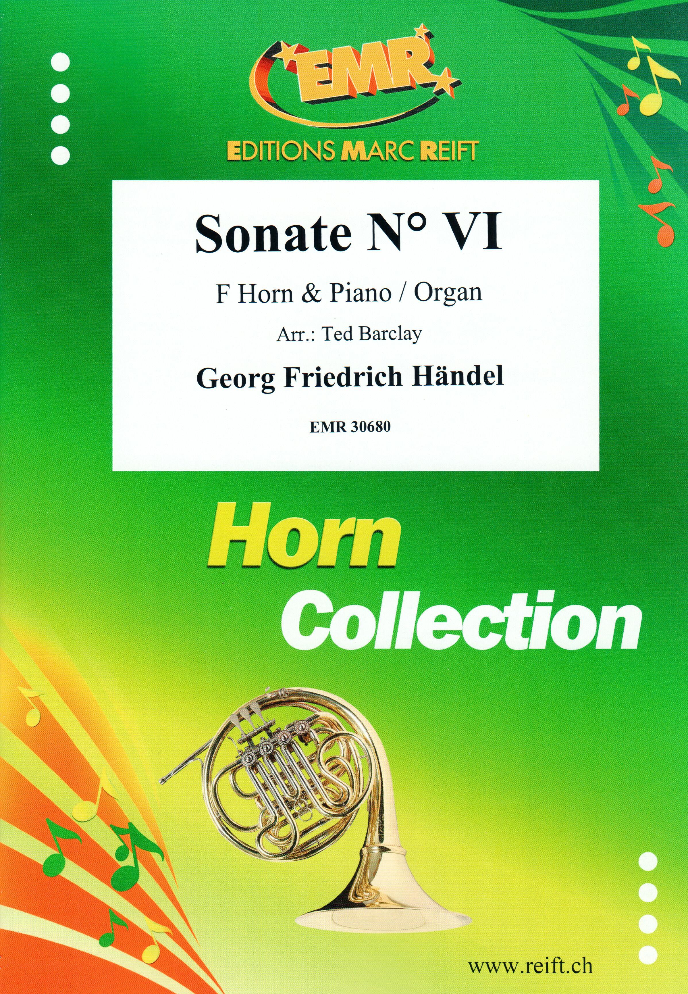 SONATE N° VI, SOLOS for Horn in F