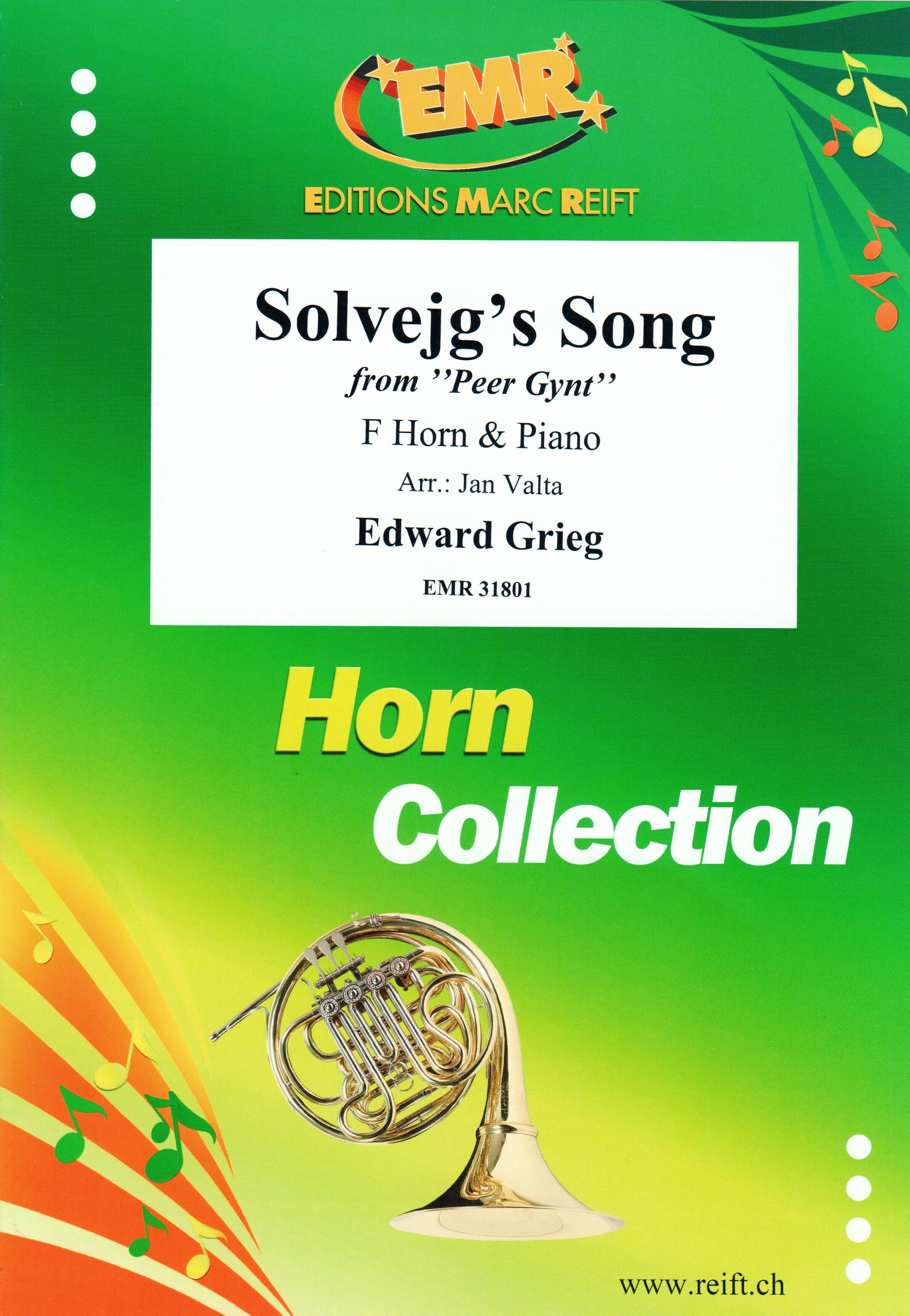 SOLVEJG'S SONG, SOLOS for Horn in F