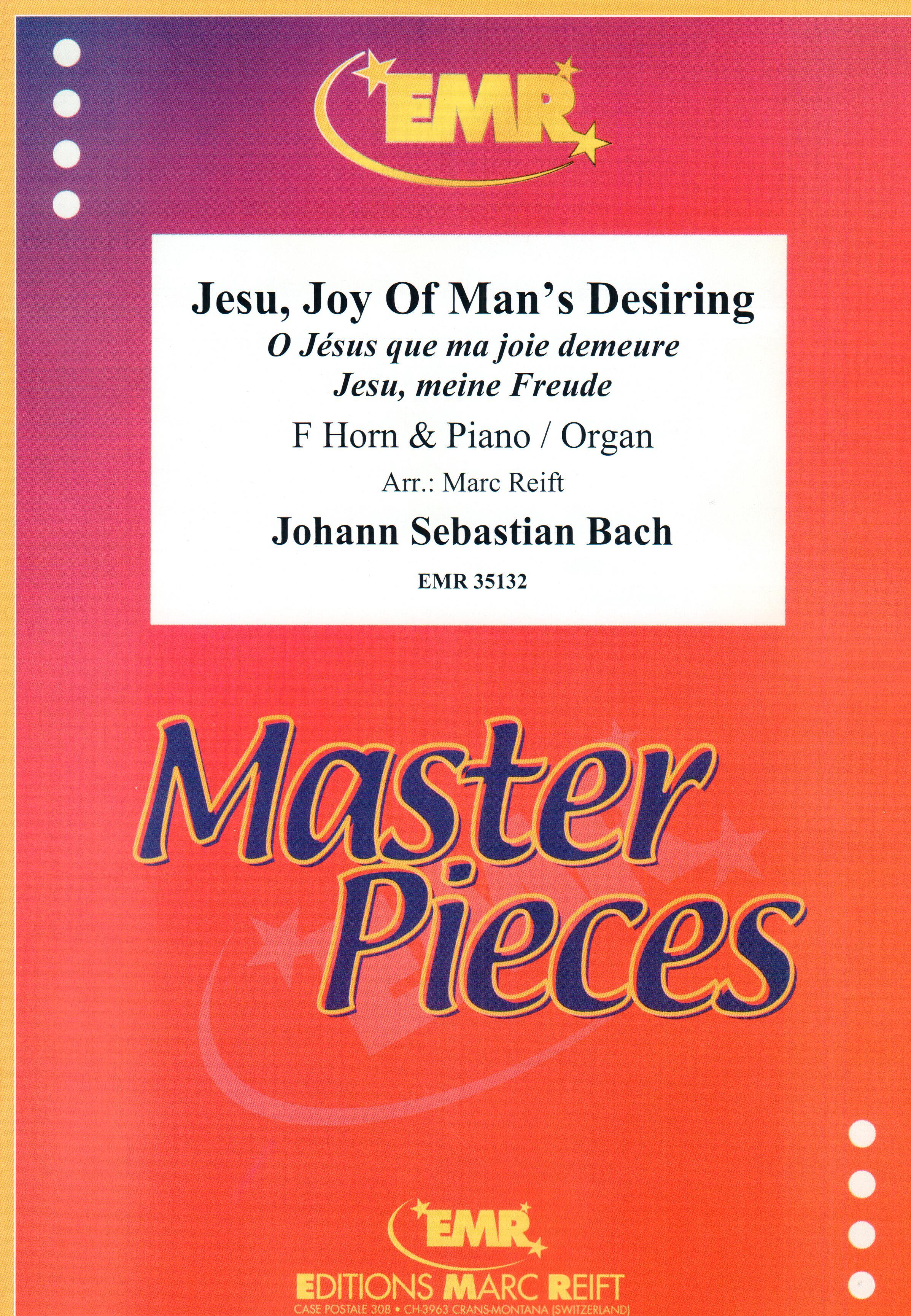 JESU, JOY OF MAN'S DESIRING, SOLOS for Horn in F