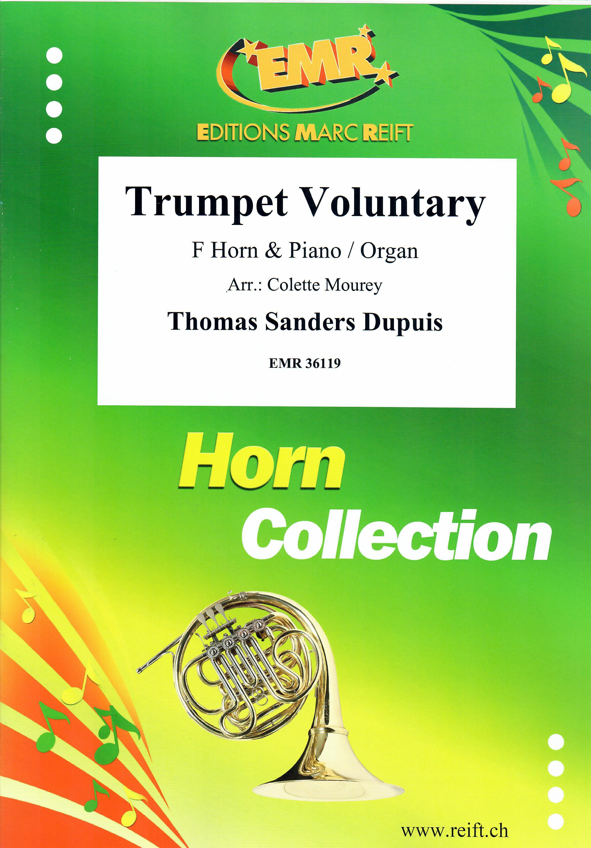 TRUMPET VOLUNTARY, SOLOS for Horn in F