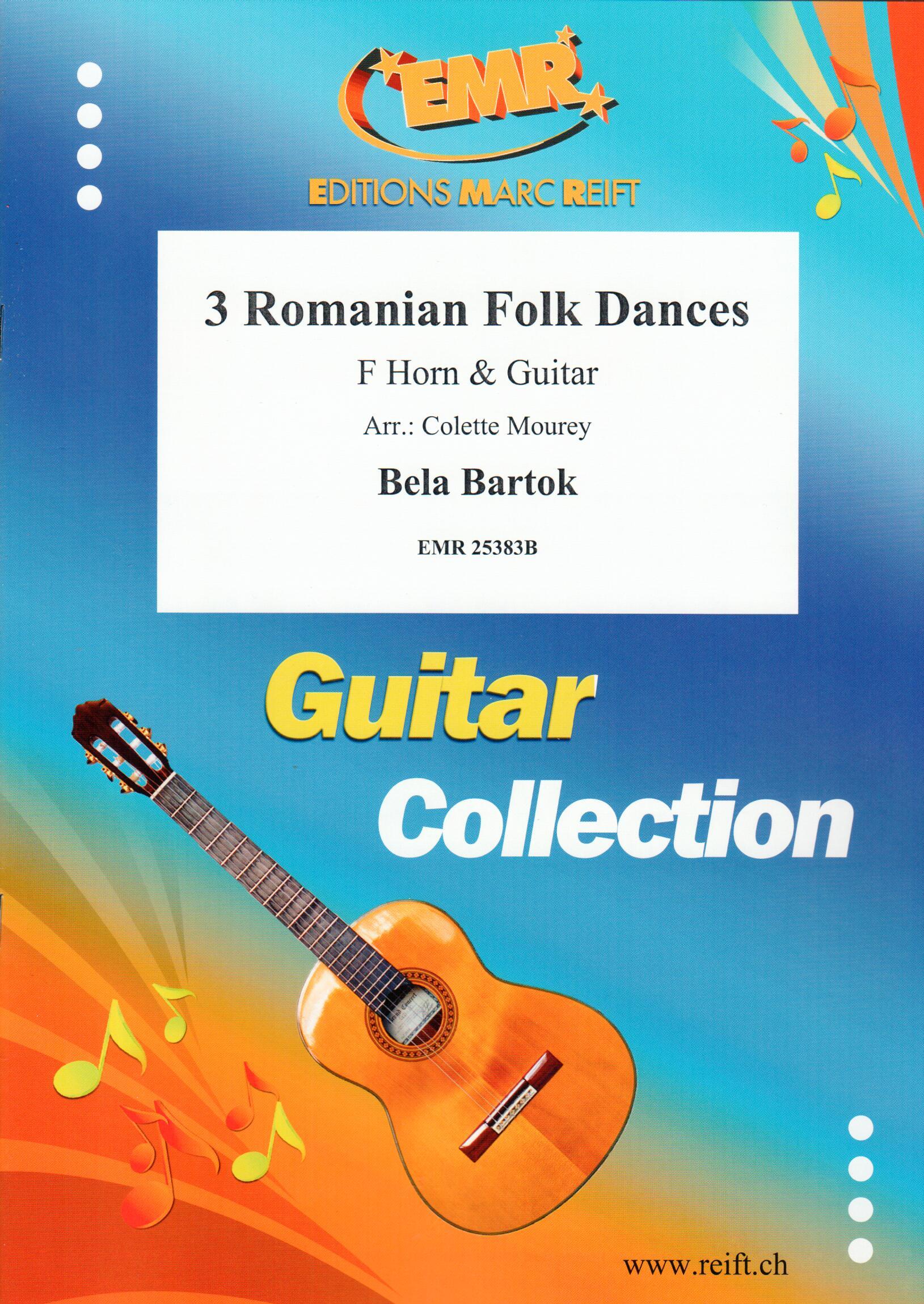 3 ROMANIAN FOLK DANCES, SOLOS for Horn in F