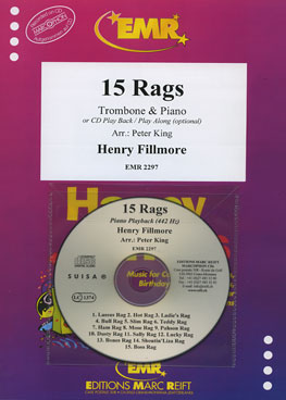 15 RAGS -Trombone & Piano & CD Playalong, SOLOS - Trombone