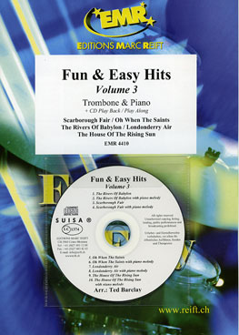 FUN & EASY HITS VOLUME 3, SOLOS - Trombone