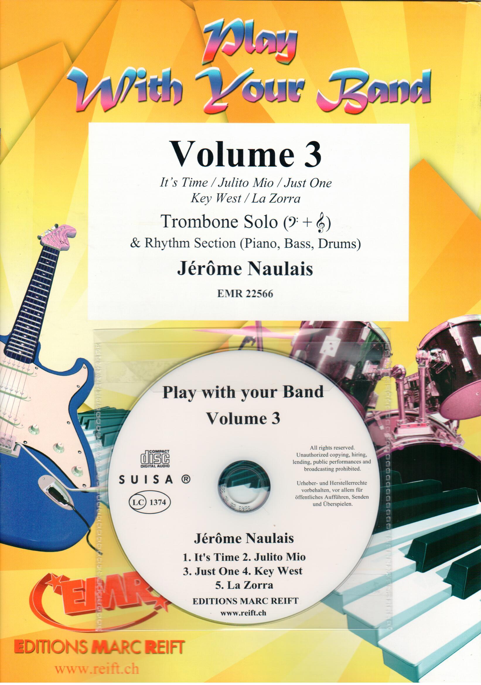 PLAY WITH YOUR BAND VOLUME 3, SOLOS - Trombone