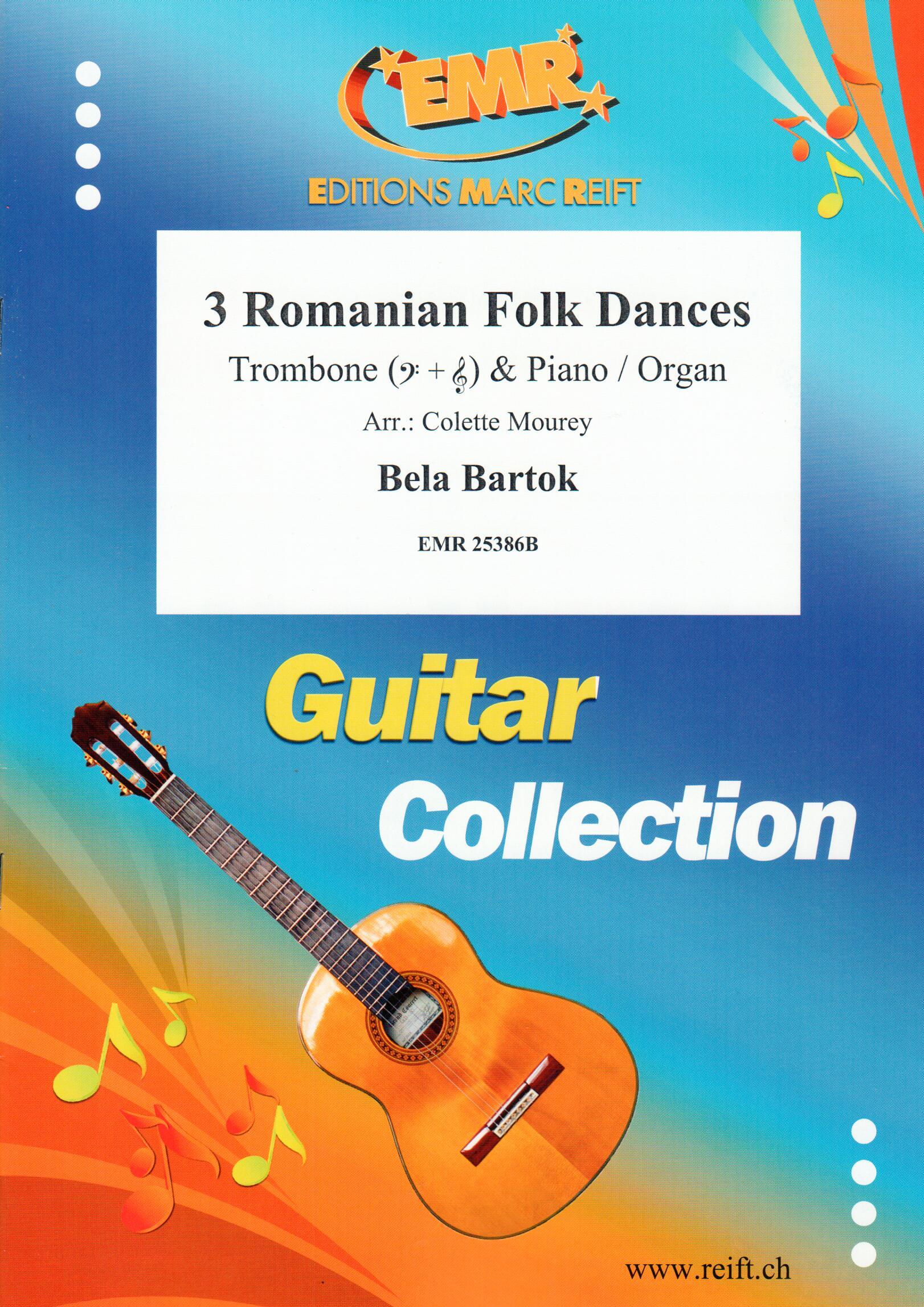 3 ROMANIAN FOLK DANCES, SOLOS - Trombone