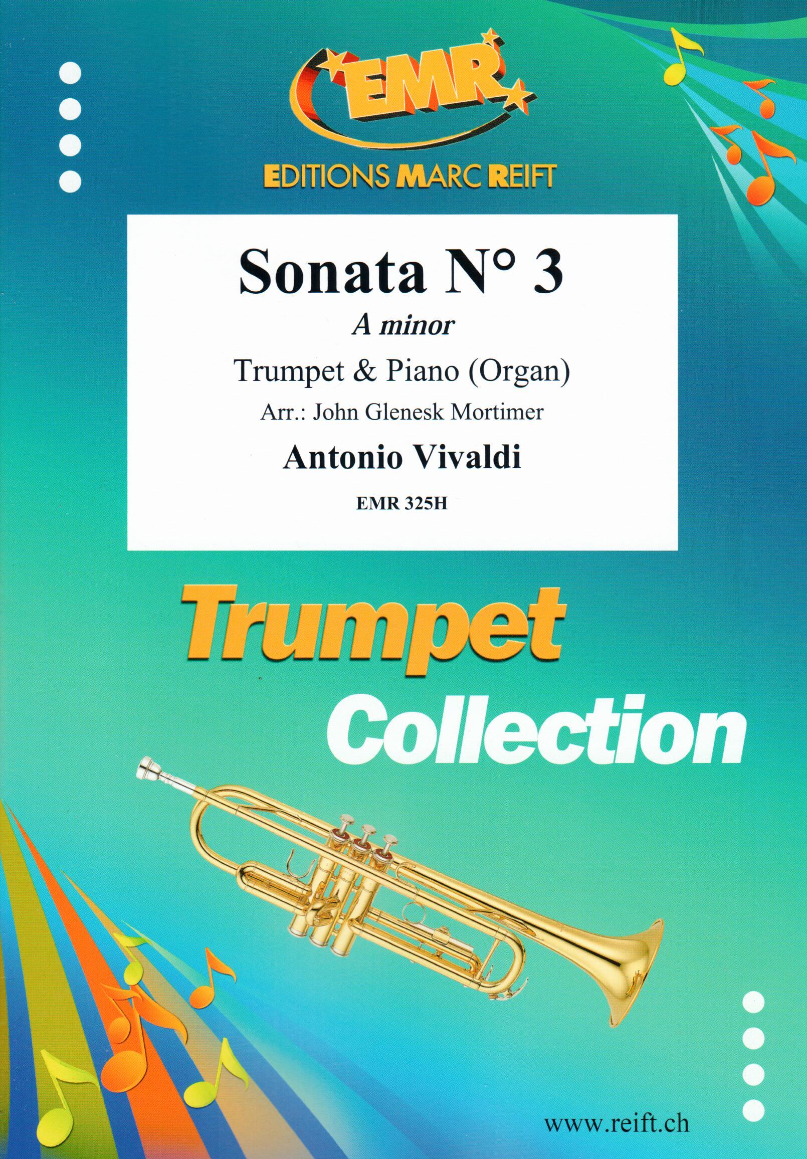 SONATA N° 3 IN A MINOR, SOLOS - B♭. Cornet/Trumpet with Piano