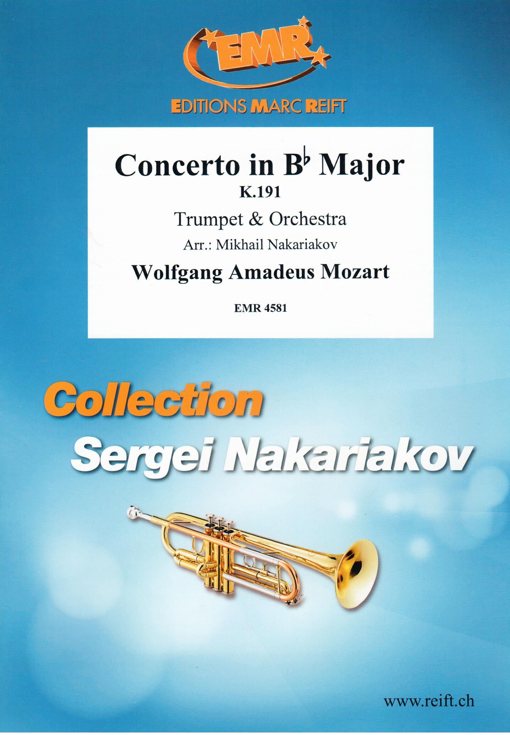 CONCERTO IN BB MAJOR, SOLOS - B♭. Cornet/Trumpet with Piano