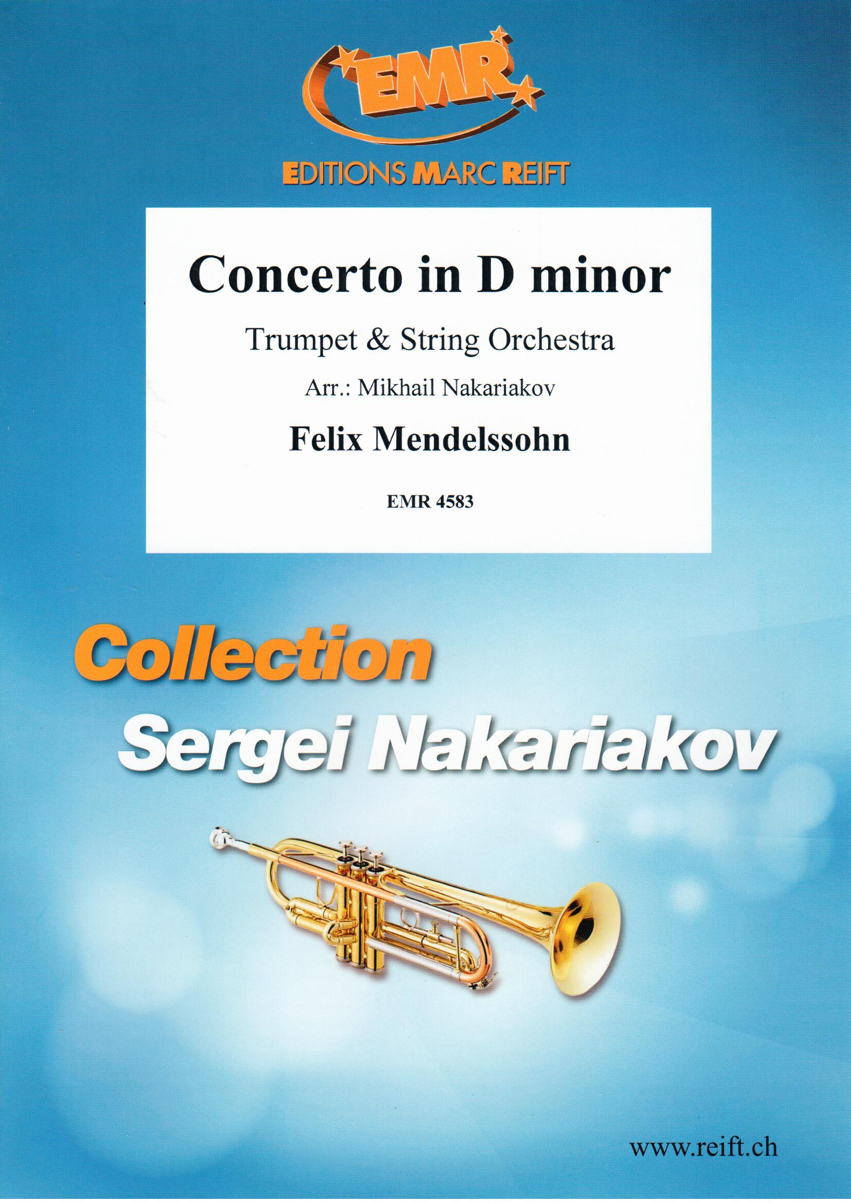 CONCERTO IN D MINOR, SOLOS - B♭. Cornet/Trumpet with Piano
