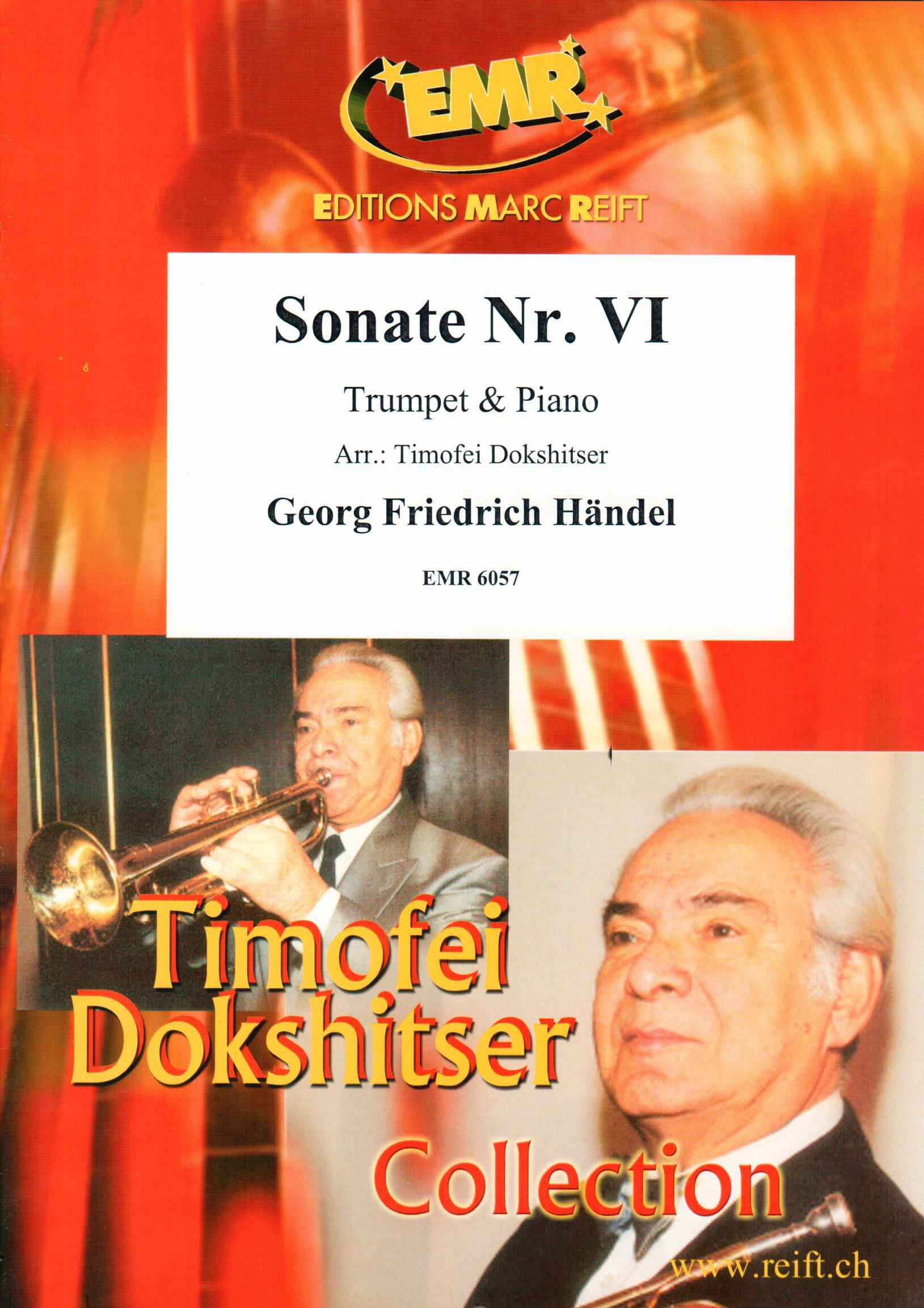 SONATE N° 6, SOLOS - B♭. Cornet/Trumpet with Piano