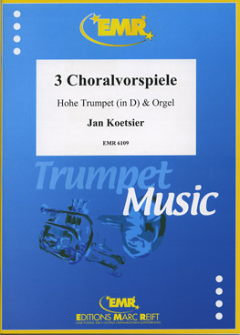 DREI CHORALVORSPIELE, SOLOS - B♭. Cornet/Trumpet with Piano