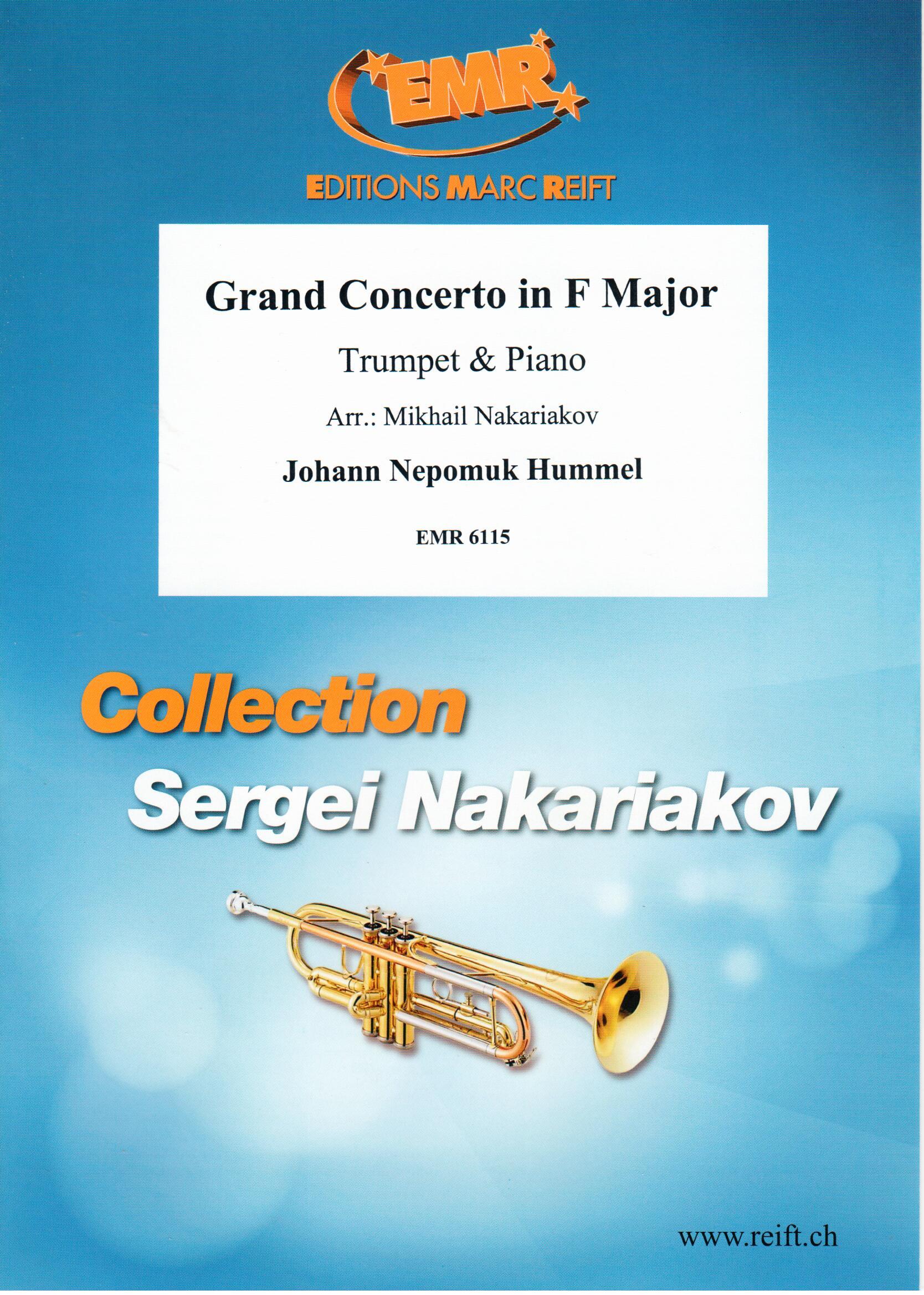 GRAND CONCERTO IN F MAJOR, SOLOS - B♭. Cornet/Trumpet with Piano