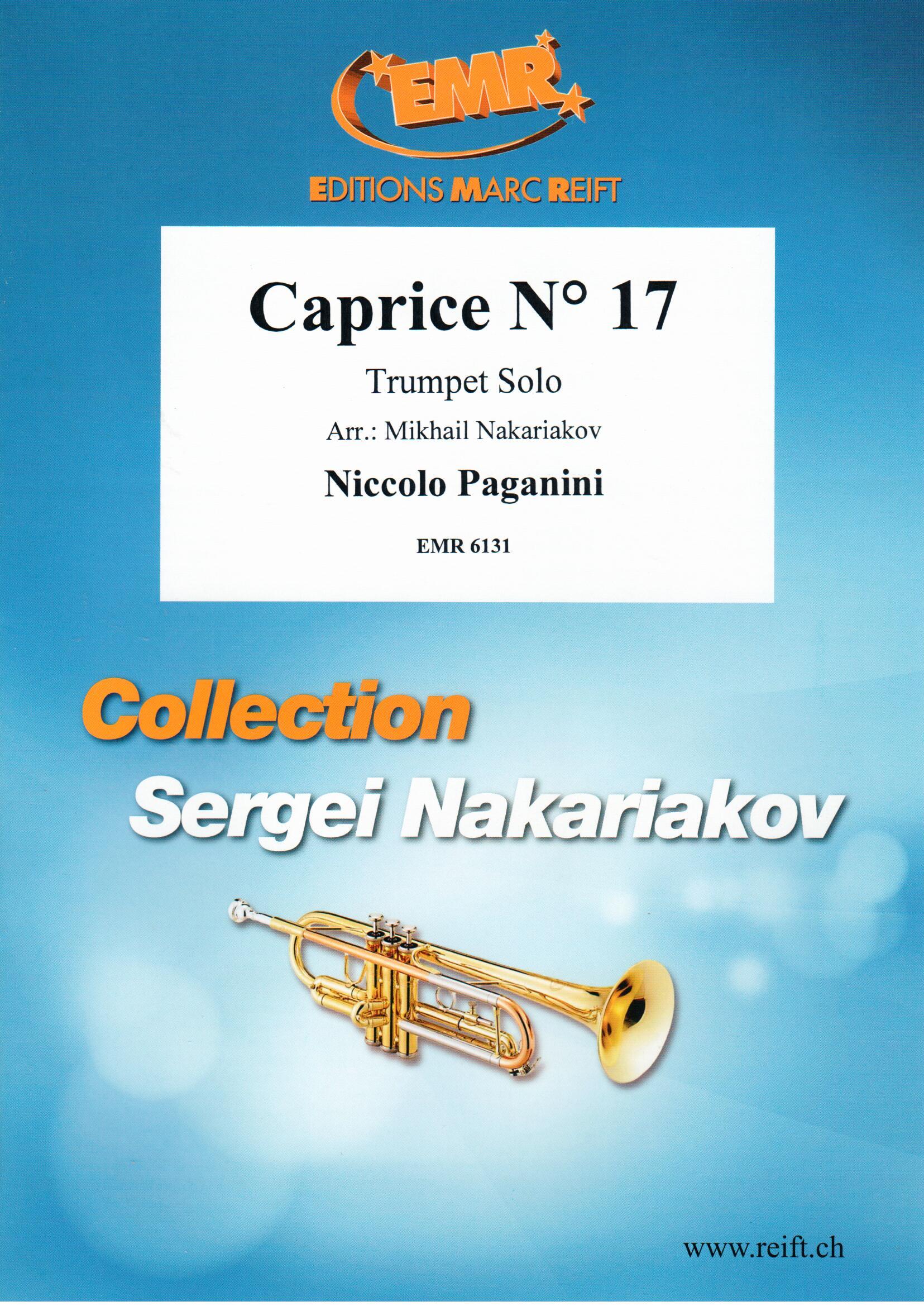 CAPRICE N° 17, SOLOS - B♭. Cornet/Trumpet with Piano