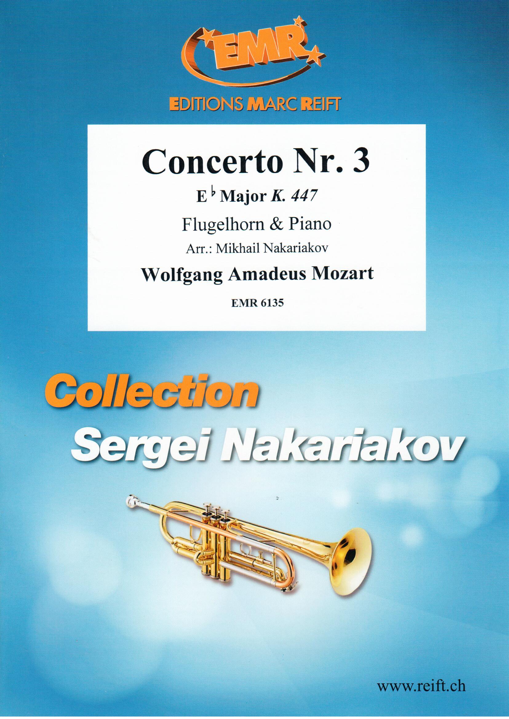 CONCERTO NR. 3 IN EB MAJOR, SOLOS - B♭. Cornet/Trumpet with Piano