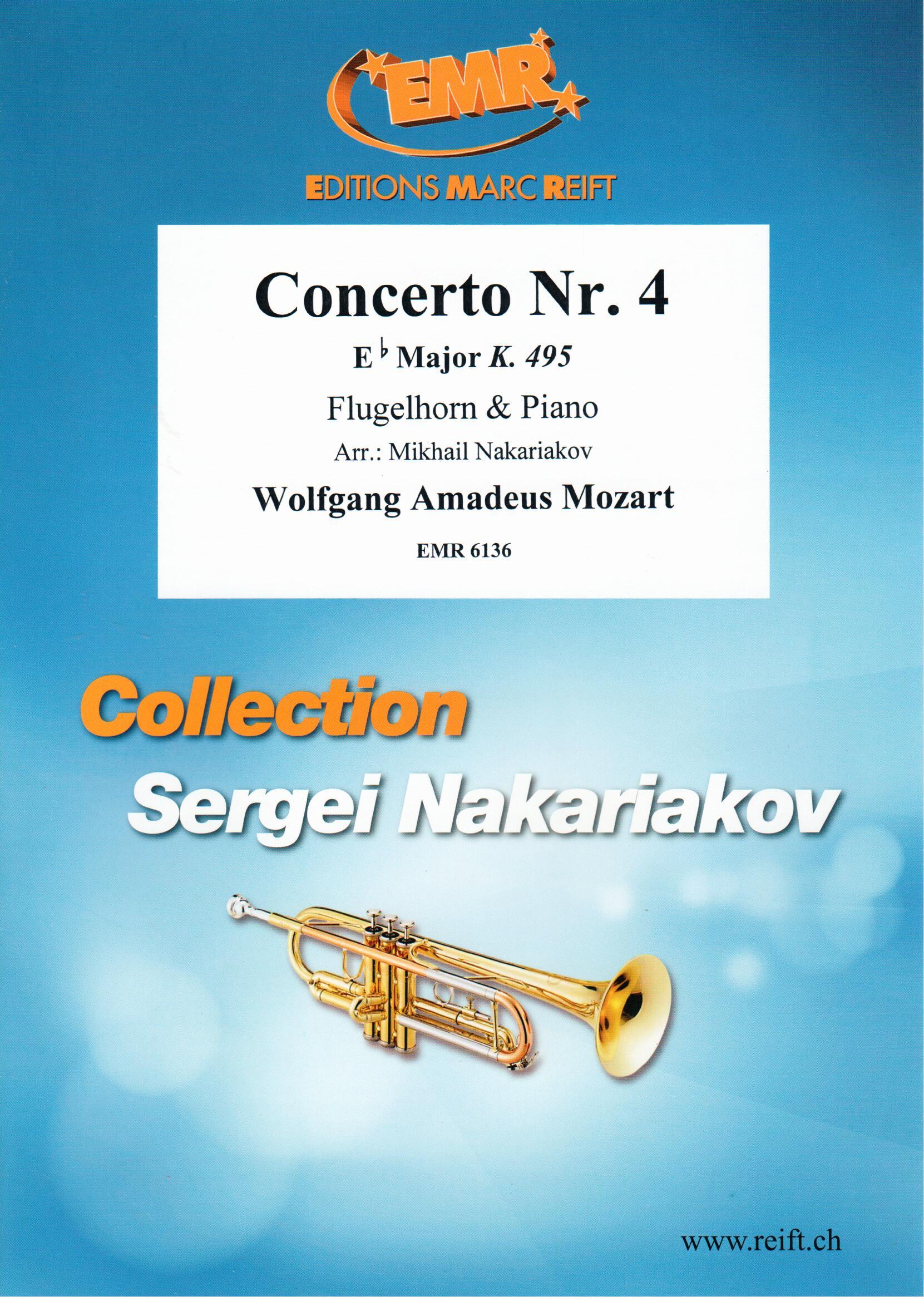 CONCERTO NR. 4 IN EB MAJOR, SOLOS - B♭. Cornet/Trumpet with Piano