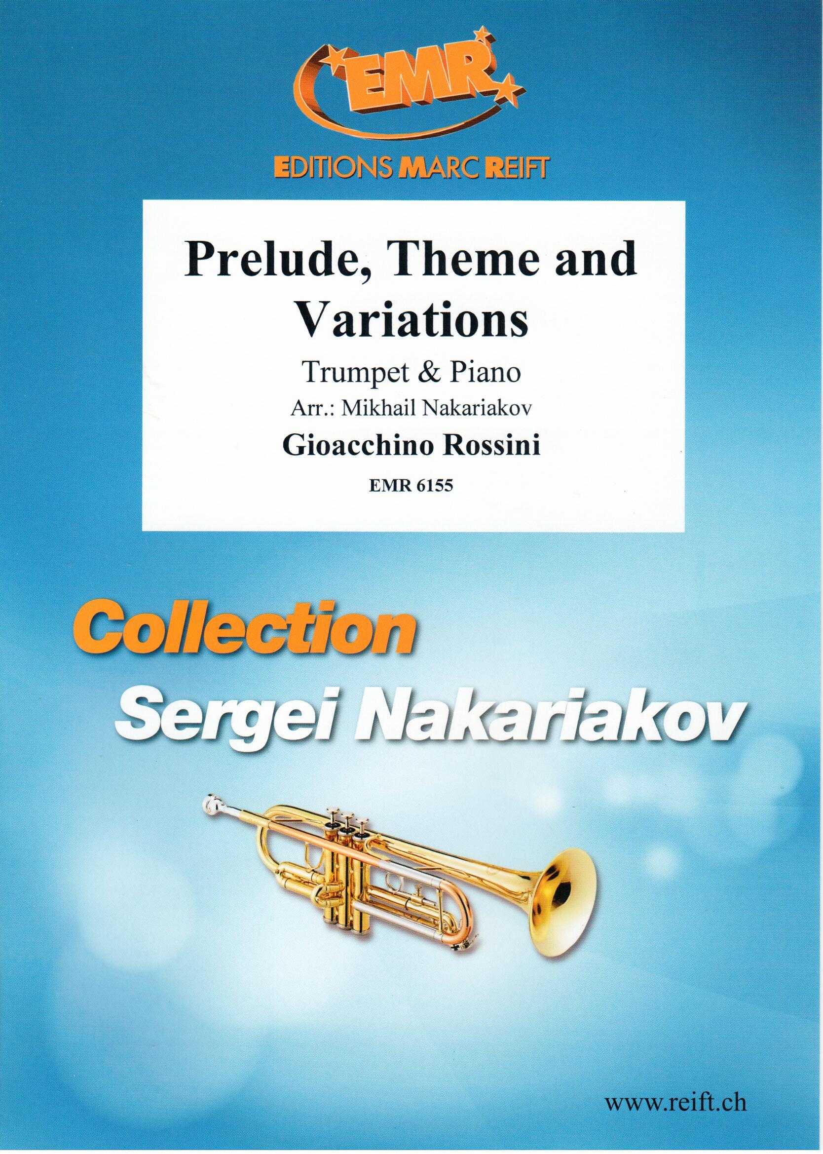 PRELUDE, THEME AND VARIATIONS, SOLOS - B♭. Cornet/Trumpet with Piano