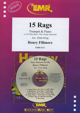15 RAGS, SOLOS - B♭. Cornet/Trumpet with Piano
