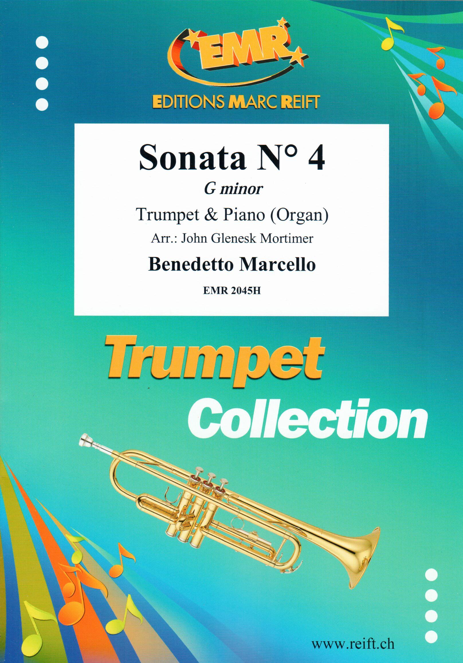 SONATA N° 4 IN G MINOR, SOLOS - B♭. Cornet/Trumpet with Piano