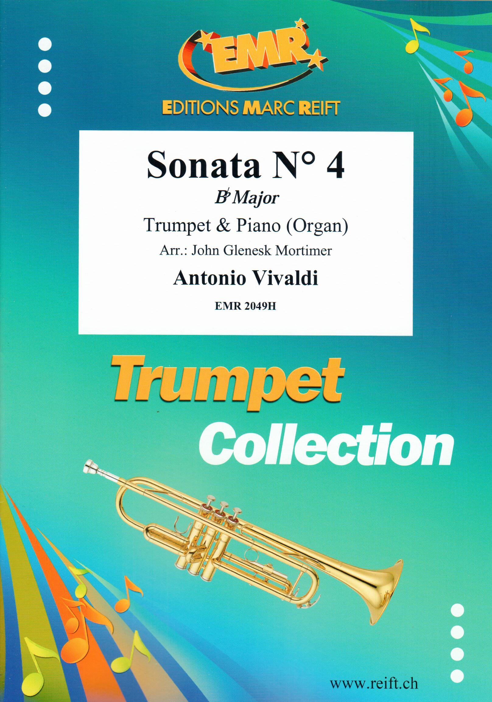 SONATA N° 4 IN BB MAJOR, SOLOS - B♭. Cornet/Trumpet with Piano