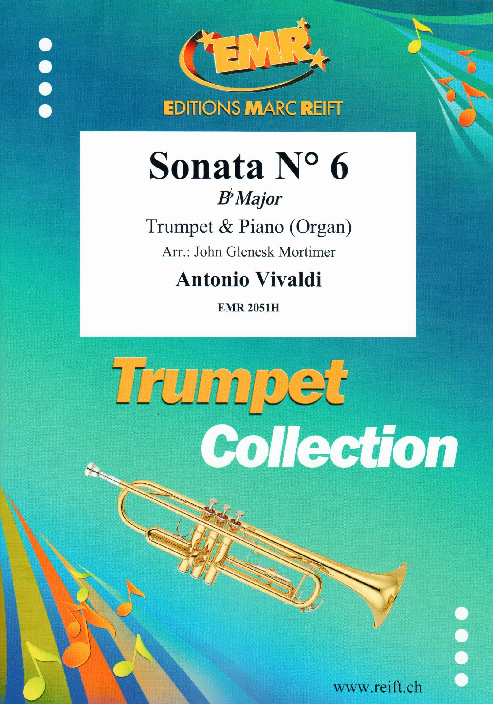 SONATA N° 6 IN BB MAJOR, SOLOS - B♭. Cornet/Trumpet with Piano
