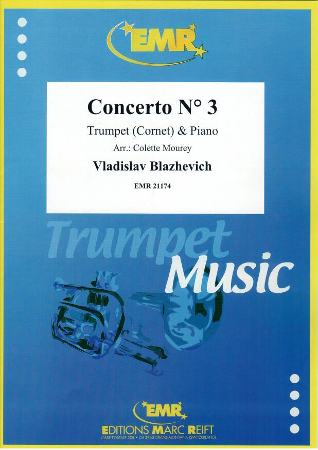 CONCERTO N° 3, SOLOS - B♭. Cornet/Trumpet with Piano