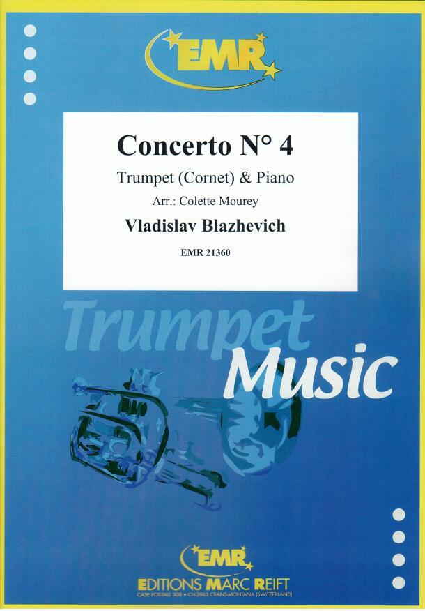 CONCERTO N° 4, SOLOS - B♭. Cornet/Trumpet with Piano