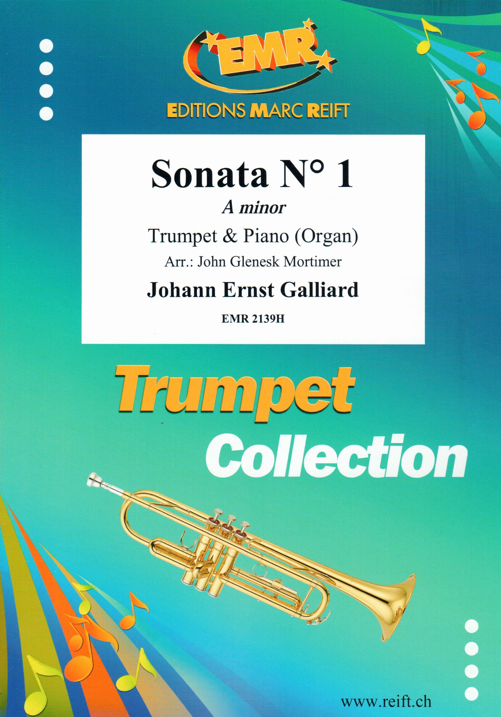 SONATA N° 1 IN A MINOR, SOLOS - B♭. Cornet/Trumpet with Piano