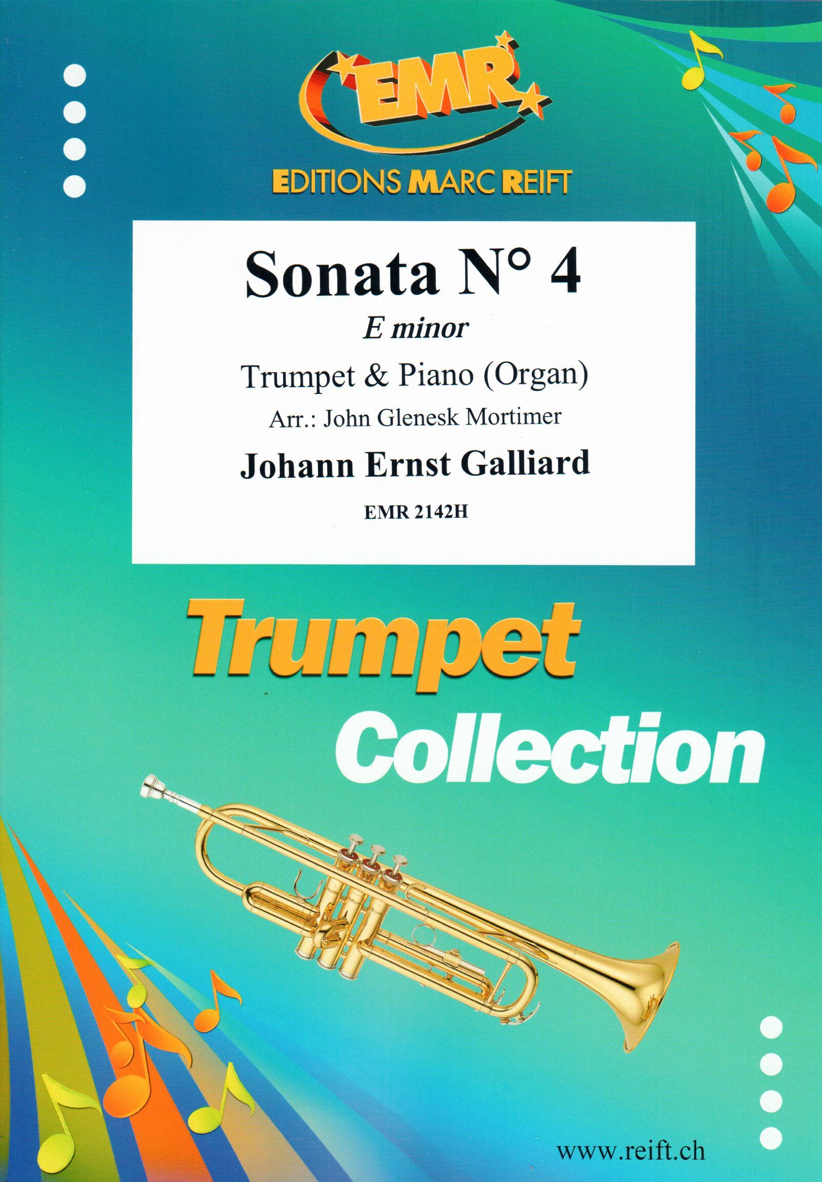 SONATA N° 4 IN E MINOR, SOLOS - B♭. Cornet/Trumpet with Piano