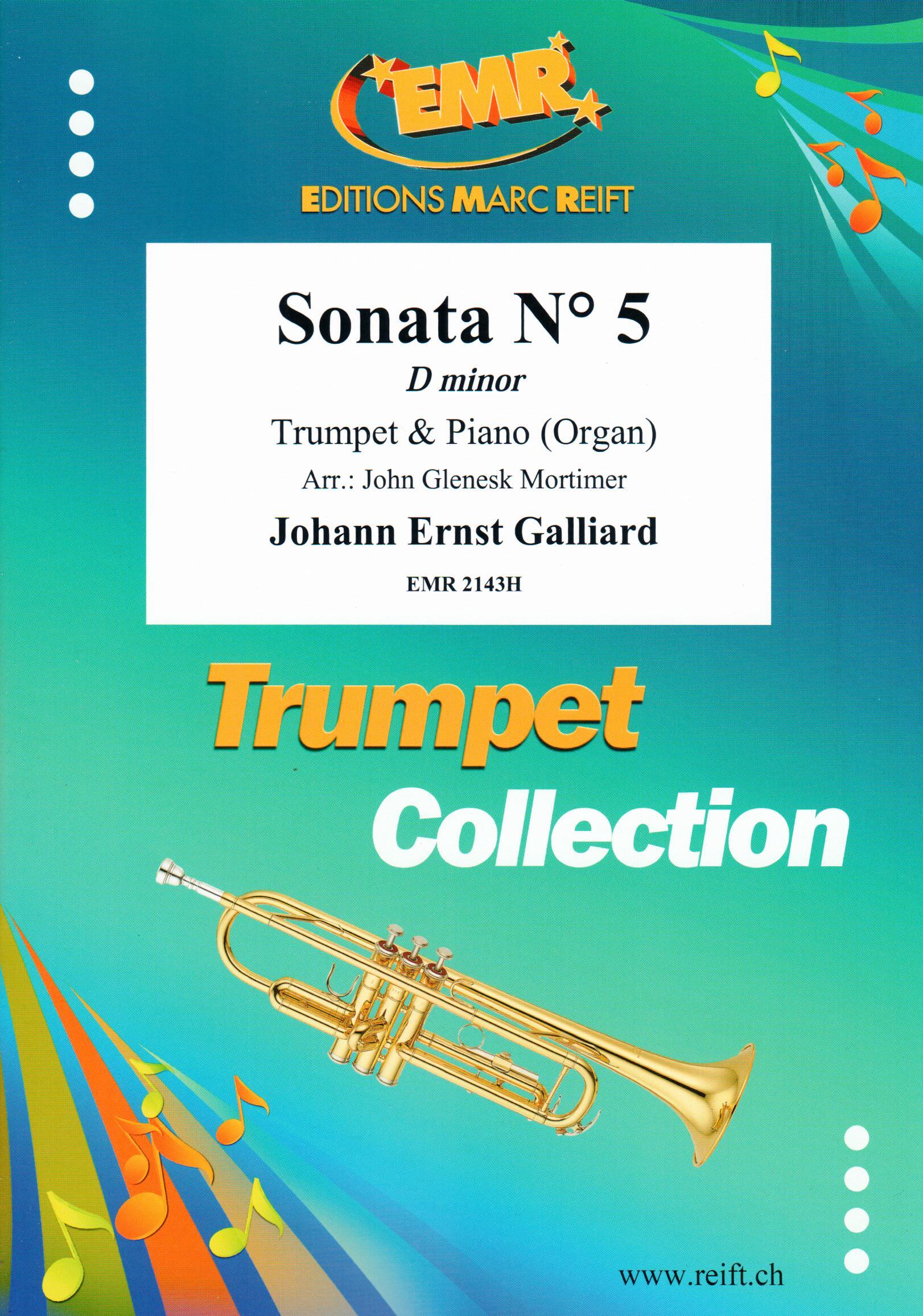SONATA N° 5 IN D MINOR, SOLOS - B♭. Cornet/Trumpet with Piano