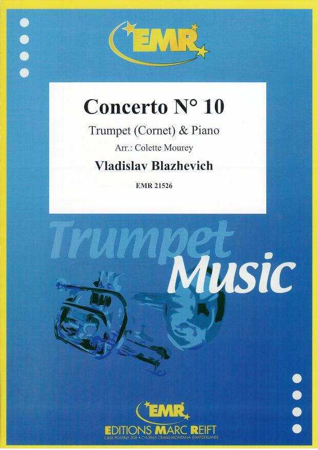 CONCERTO N° 10, SOLOS - B♭. Cornet/Trumpet with Piano