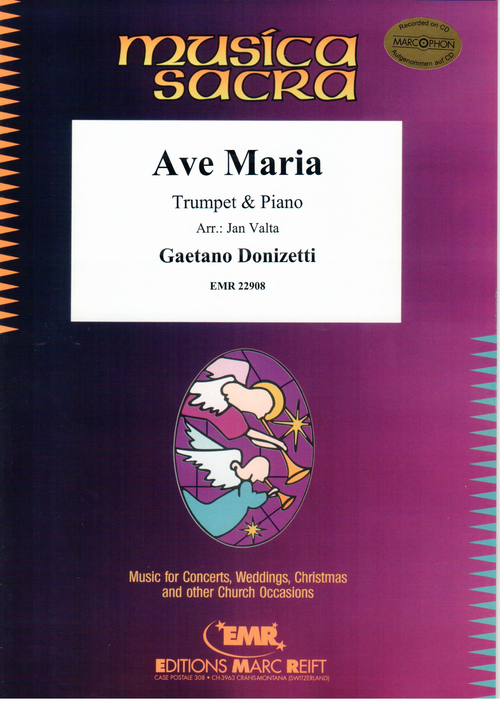 AVE MARIA, SOLOS - B♭. Cornet/Trumpet with Piano