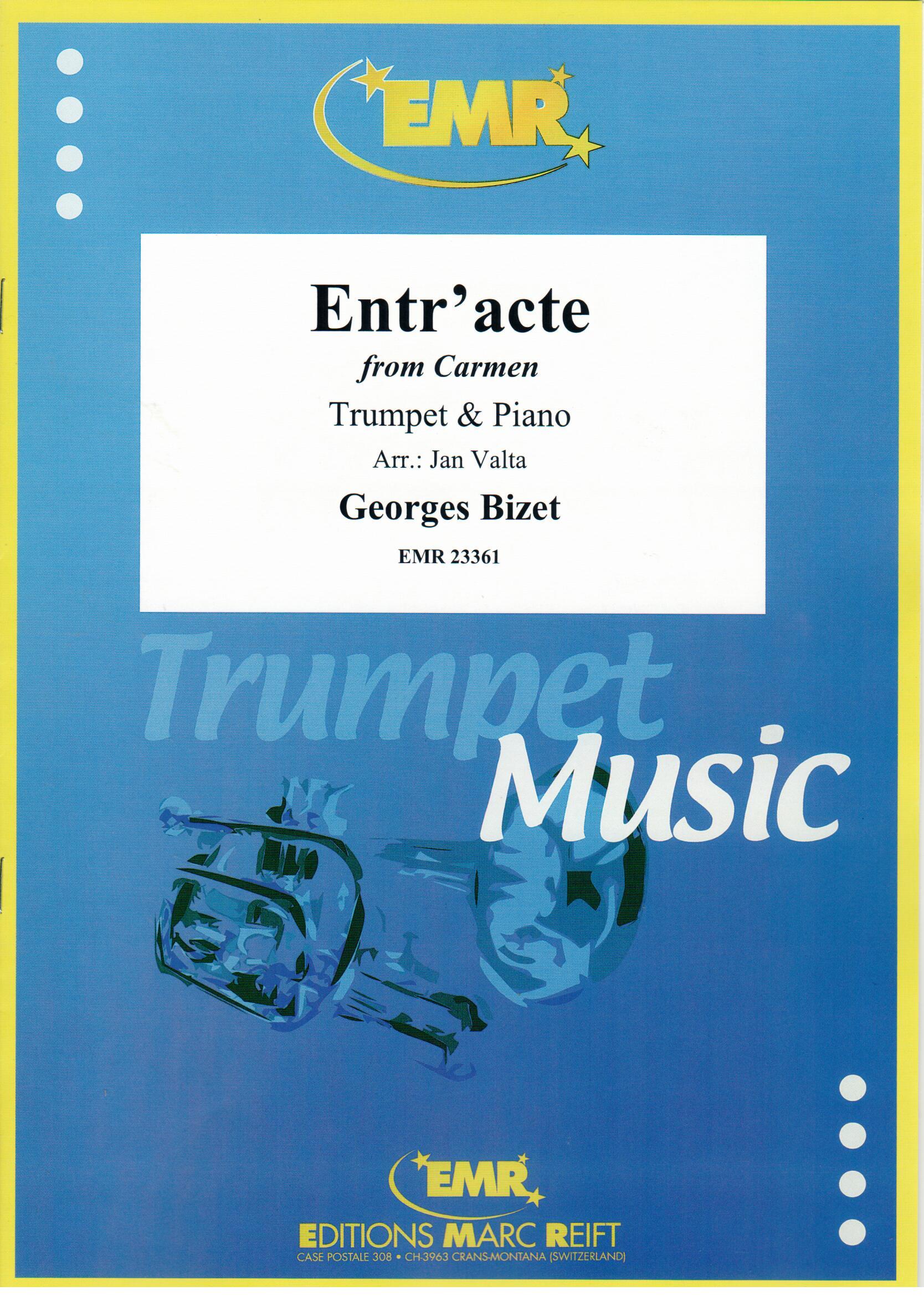 ENTR'ACTE, SOLOS - B♭. Cornet/Trumpet with Piano