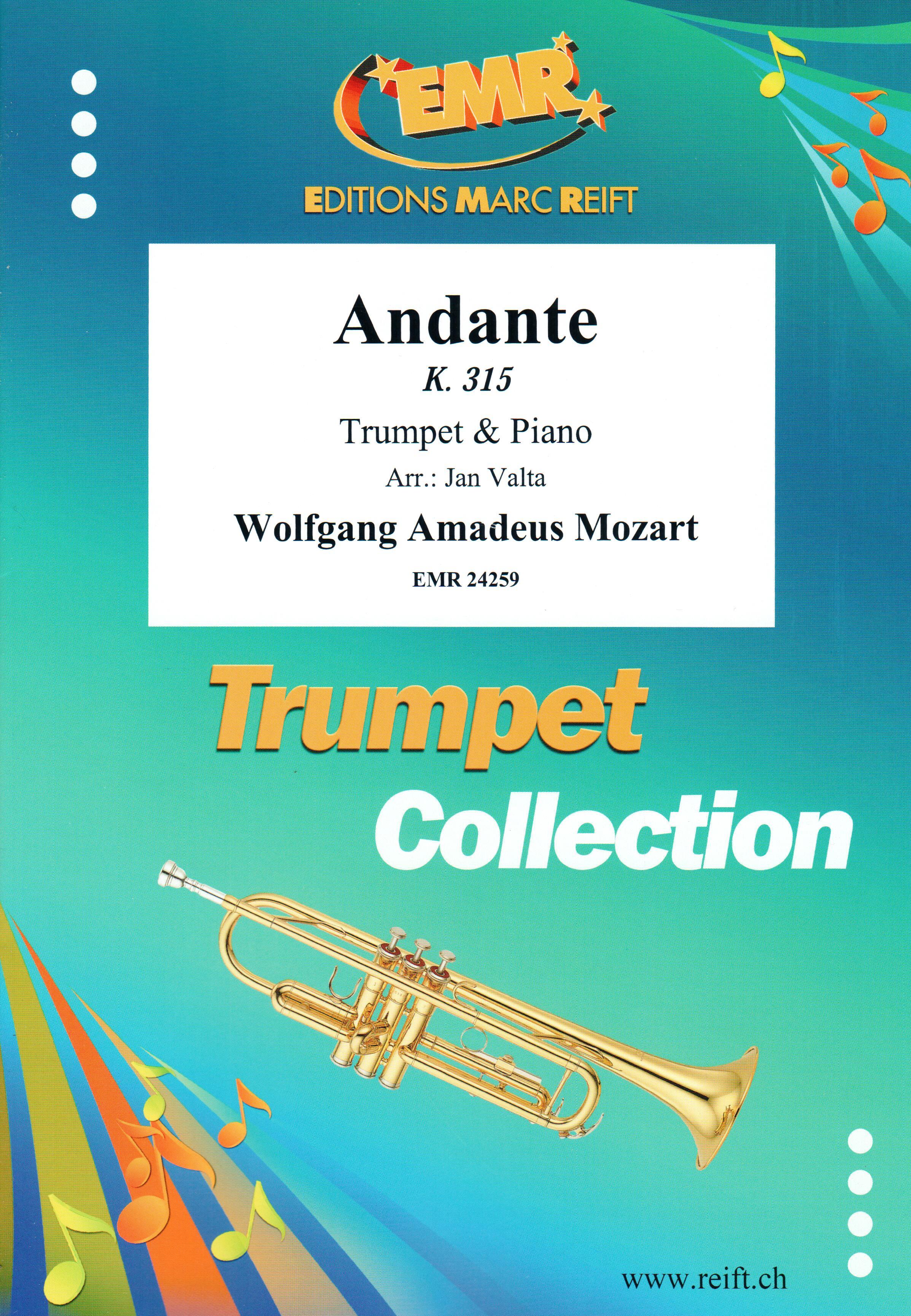 ANDANTE, SOLOS - B♭. Cornet/Trumpet with Piano
