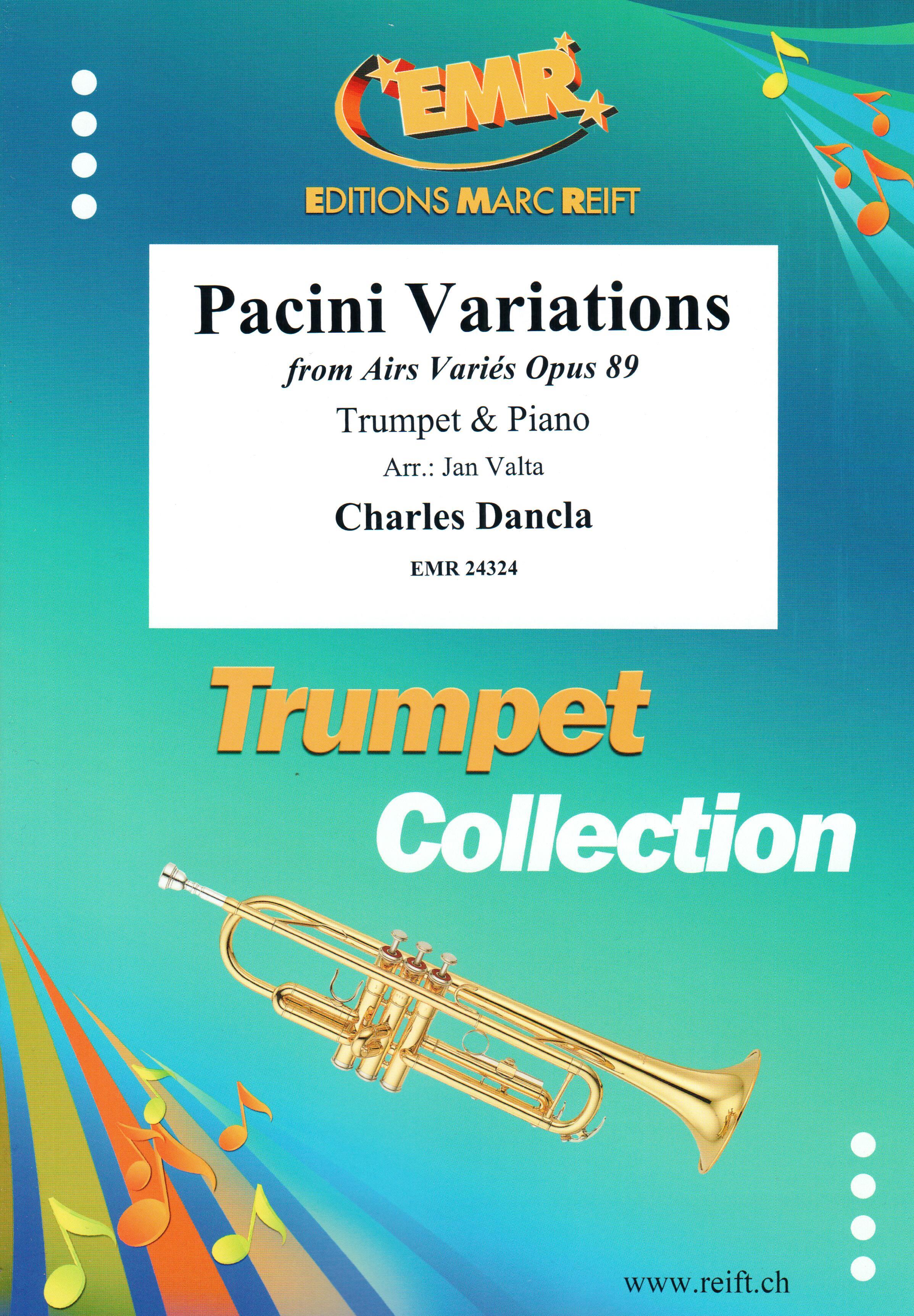 PACINI VARIATIONS, SOLOS - B♭. Cornet/Trumpet with Piano