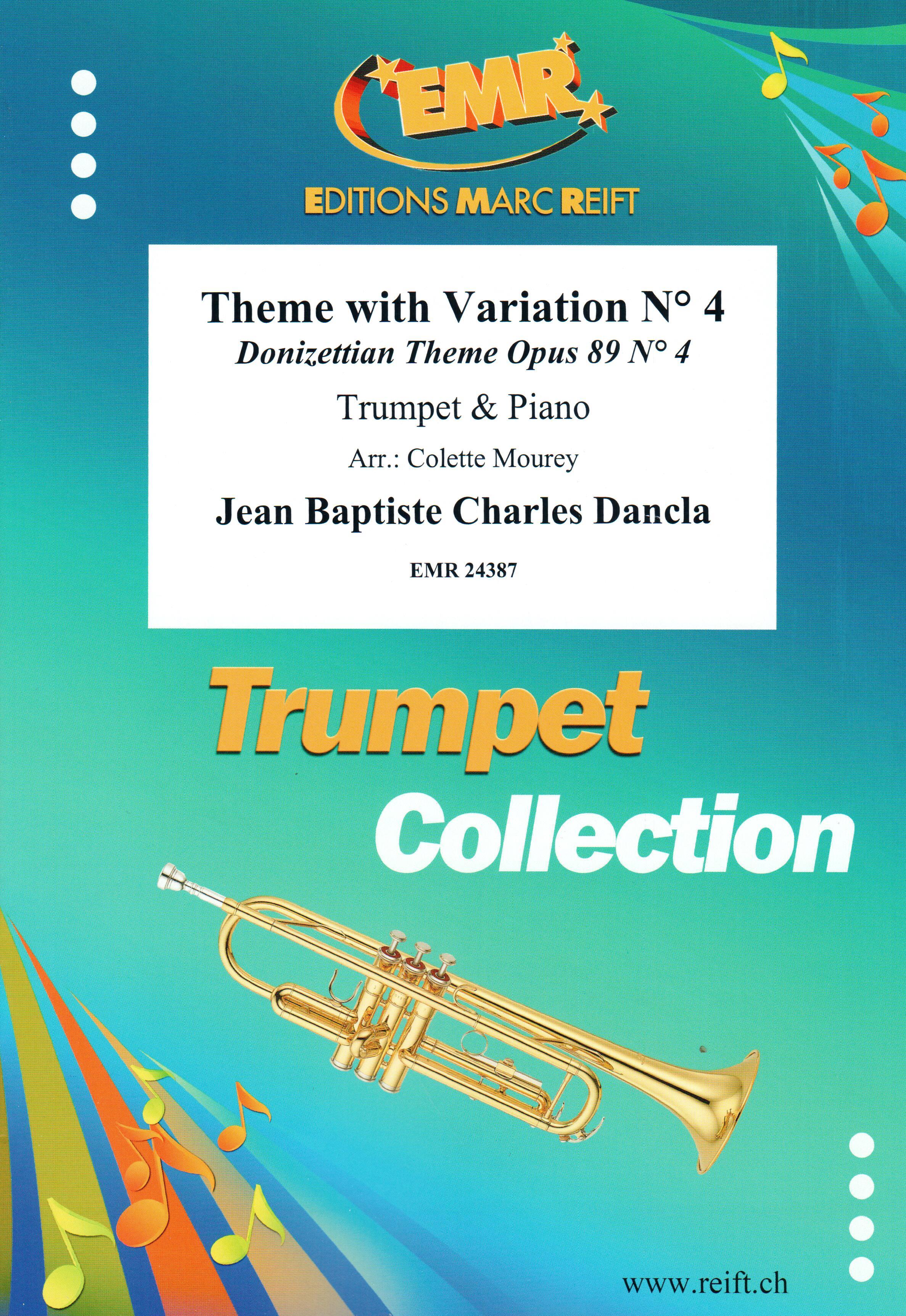 THEME WITH VARIATIONS N° 4, SOLOS - B♭. Cornet/Trumpet with Piano