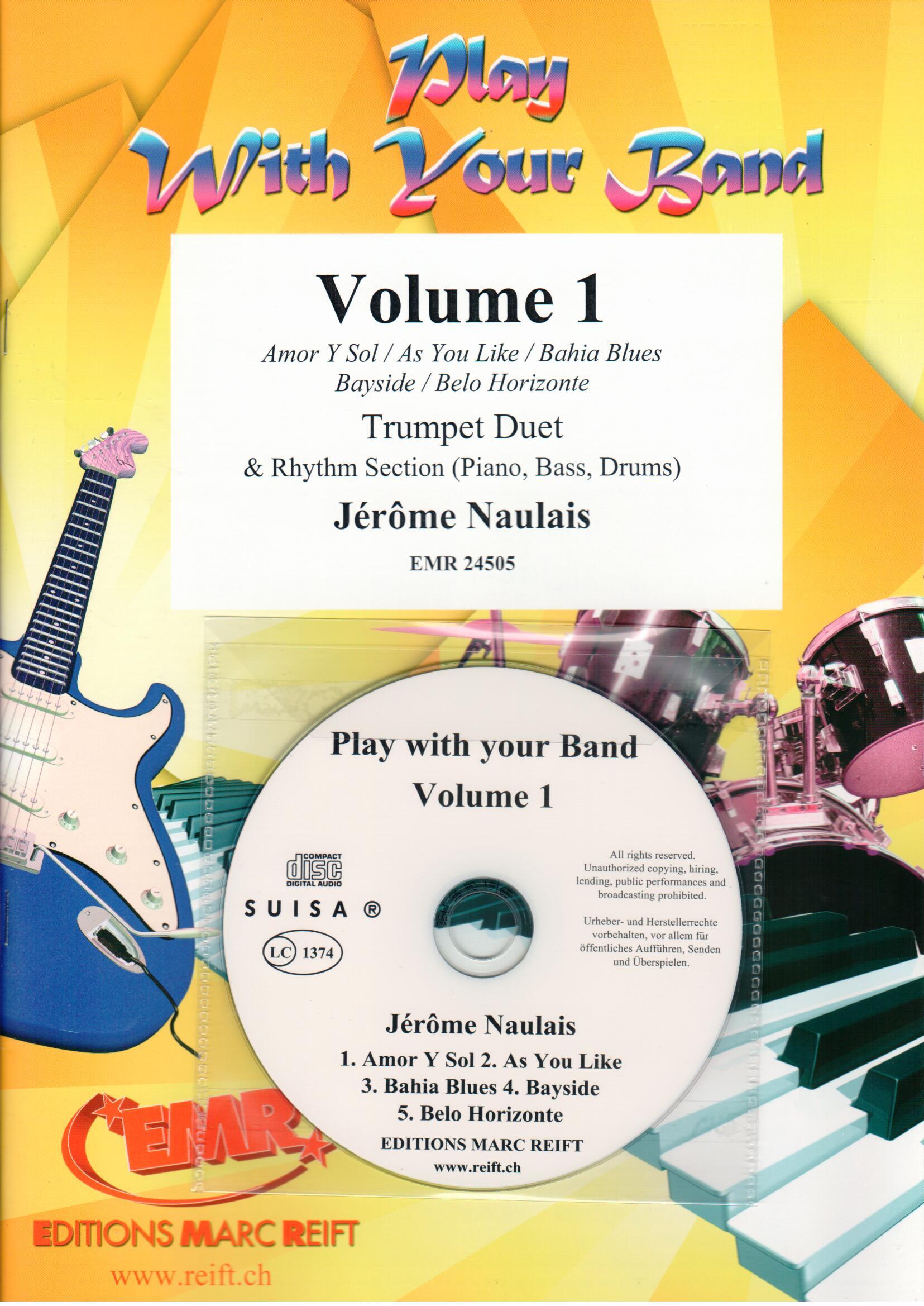 PLAY WITH YOUR BAND VOLUME 1, SOLOS - B♭. Cornet/Trumpet with Piano