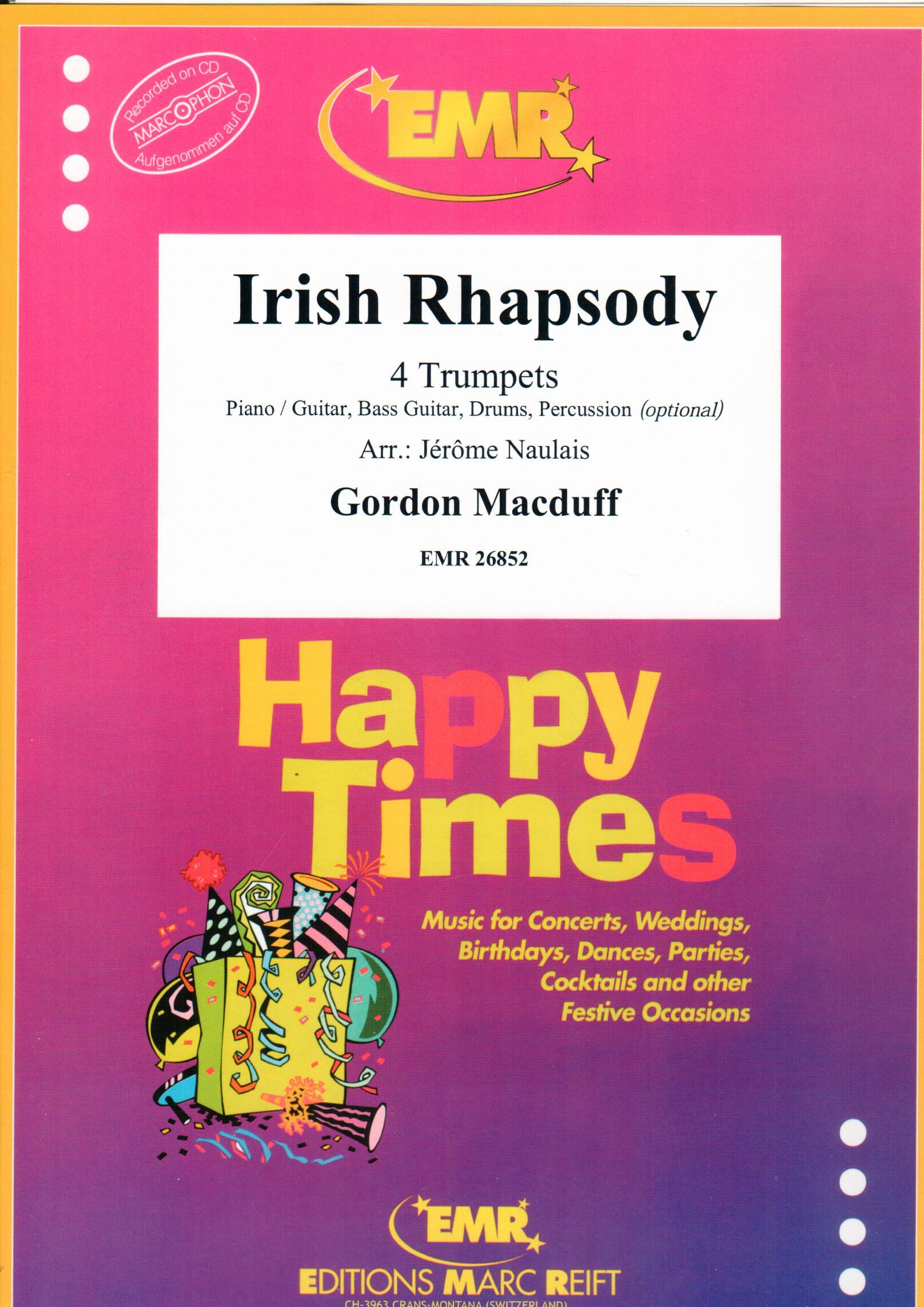 IRISH RHAPSODY, SOLOS - B♭. Cornet/Trumpet with Piano