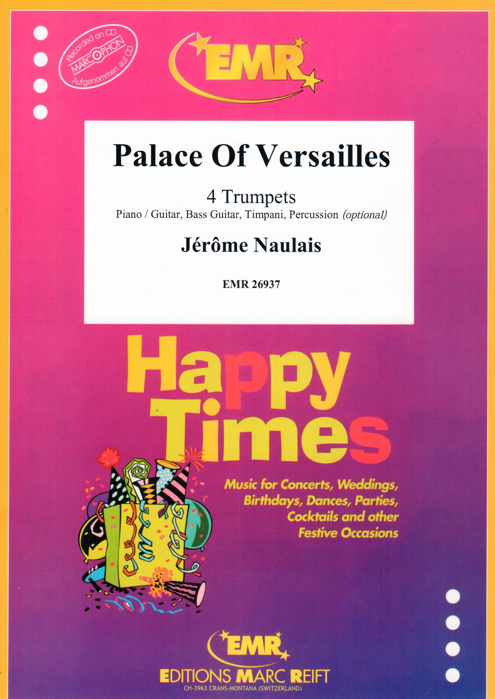 PALACE OF VERSAILLES, SOLOS - B♭. Cornet/Trumpet with Piano