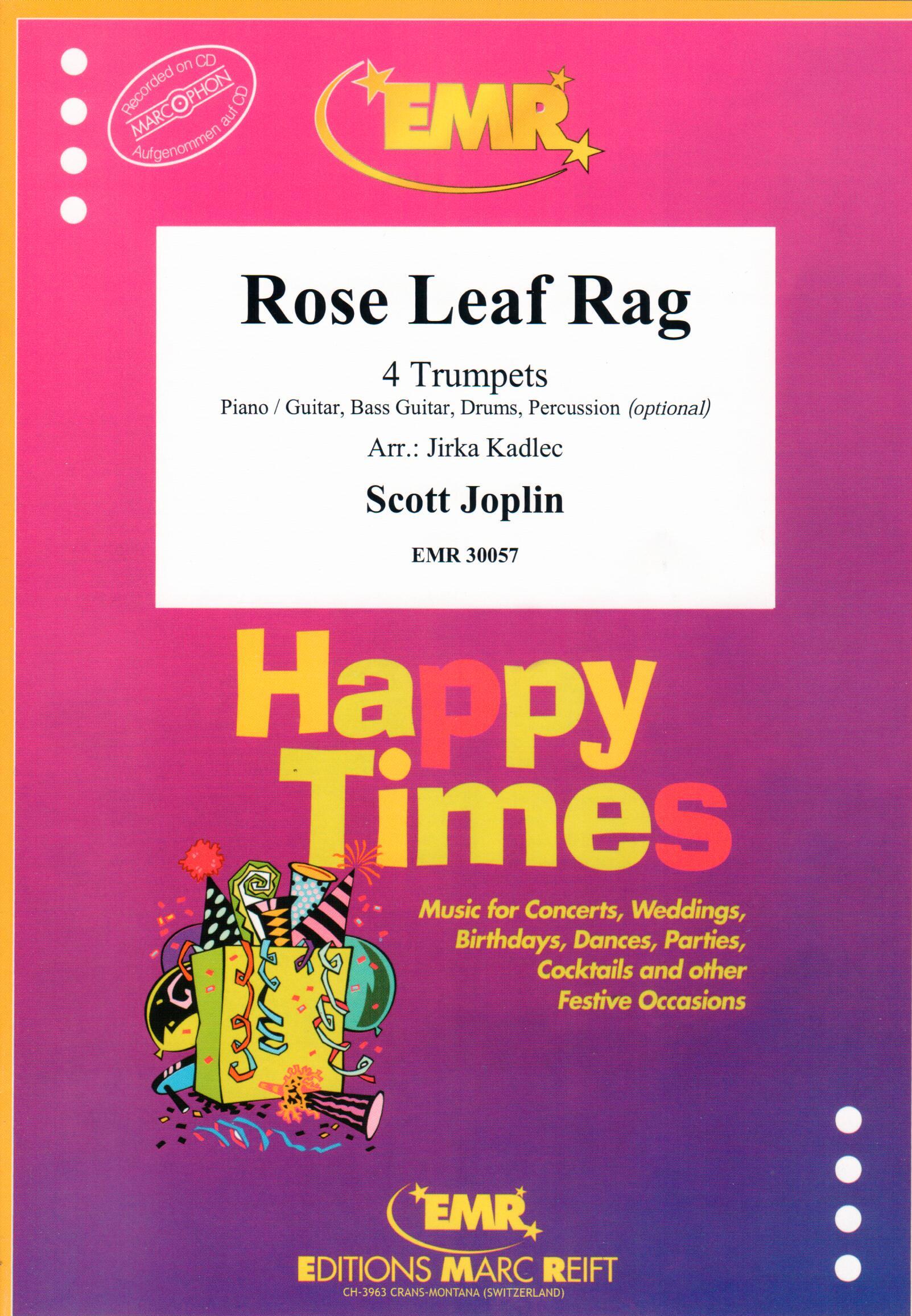ROSE LEAF RAG, SOLOS - B♭. Cornet/Trumpet with Piano