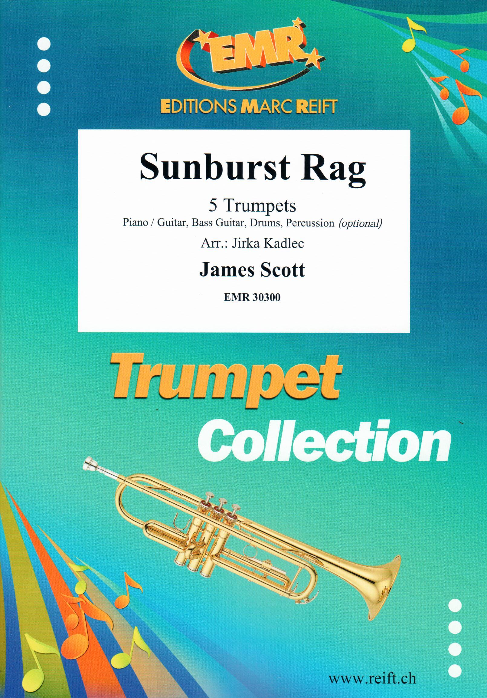 SUNBURST RAG, SOLOS - B♭. Cornet/Trumpet with Piano