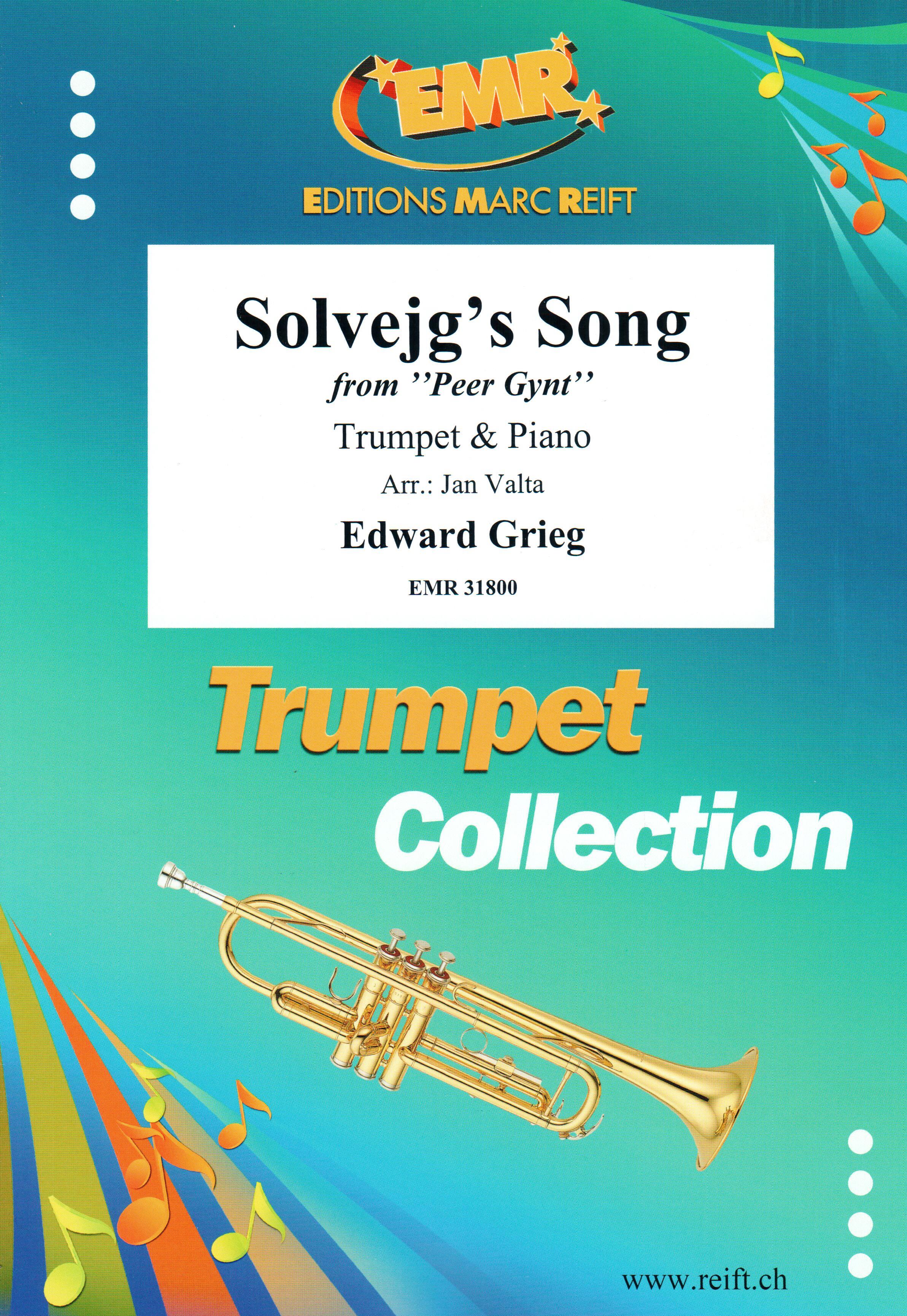 SOLVEJG'S SONG, SOLOS - B♭. Cornet/Trumpet with Piano