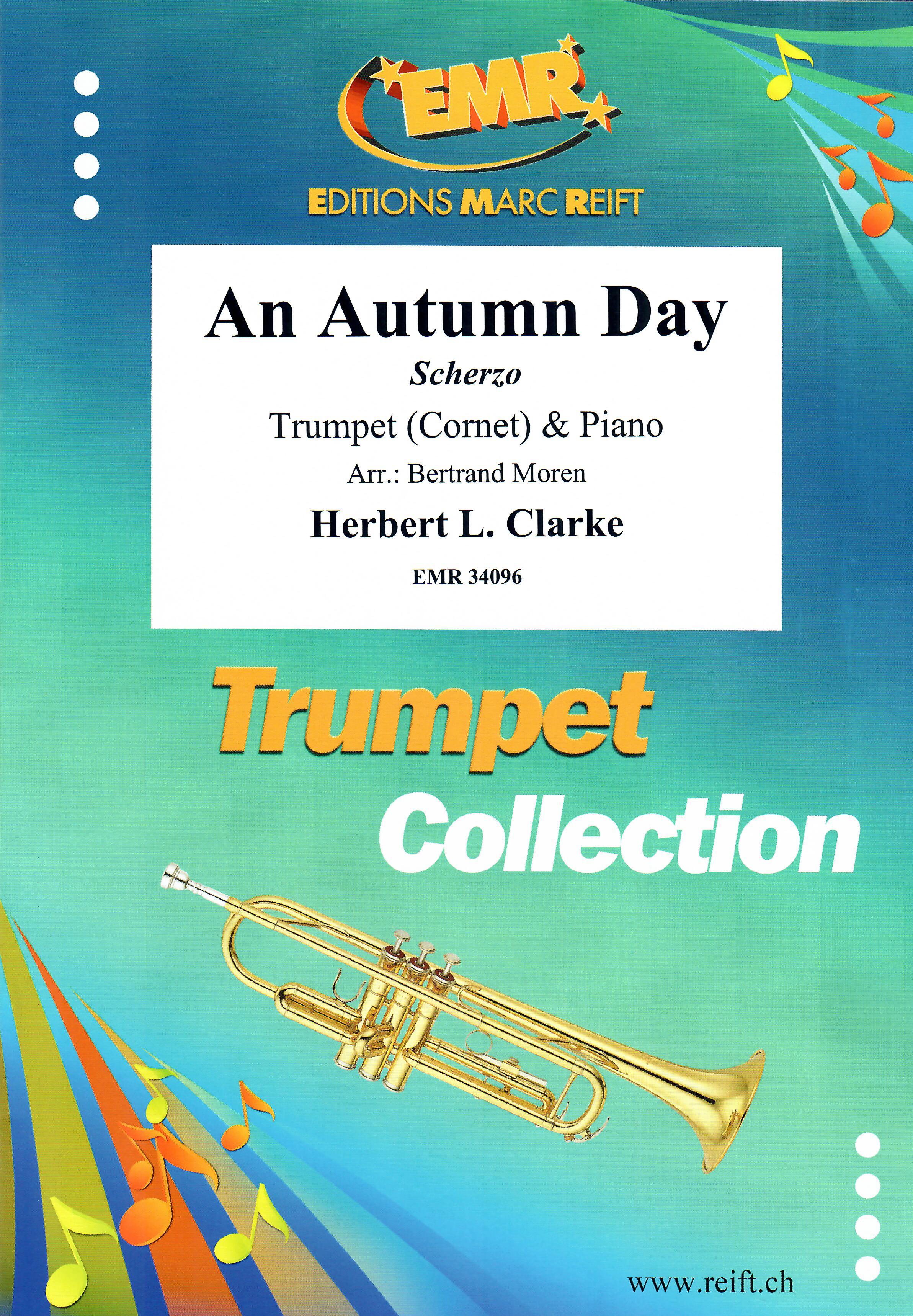 AN AUTUMN DAY, SOLOS - B♭. Cornet/Trumpet with Piano